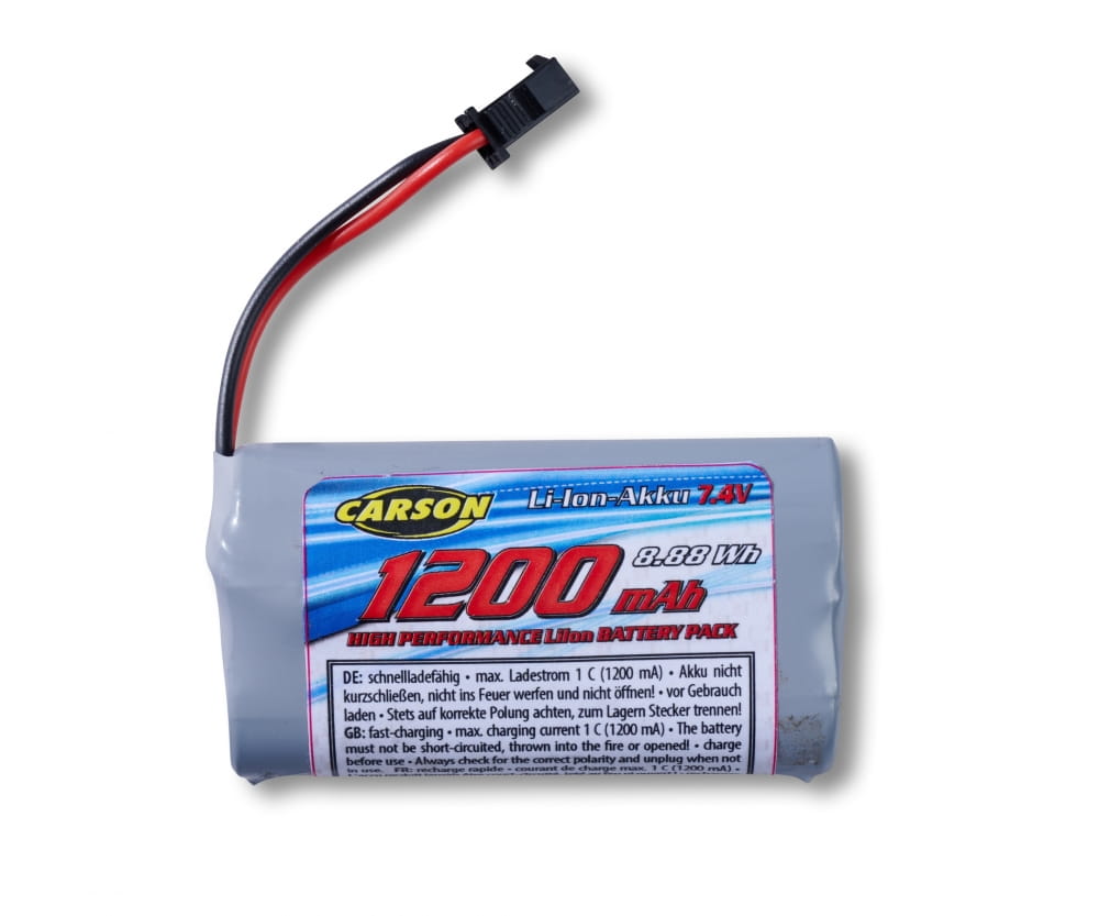 Carson 7_4V 1200mAh Li-Ion Akku SM - RC-Zubehoer