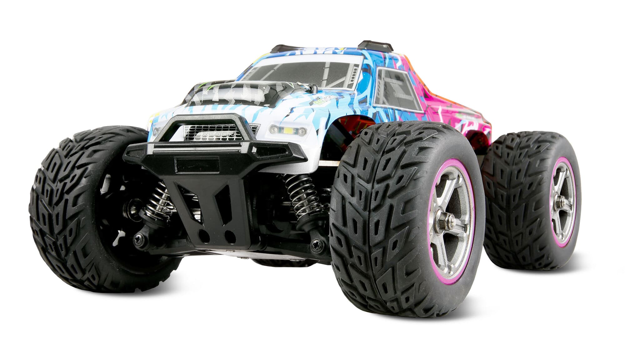 Amewi MAX20 Monstertruck Brushed 4WD 1_20 RTR blau_pink RC Fahrzeug - Art_-Nr. 22700