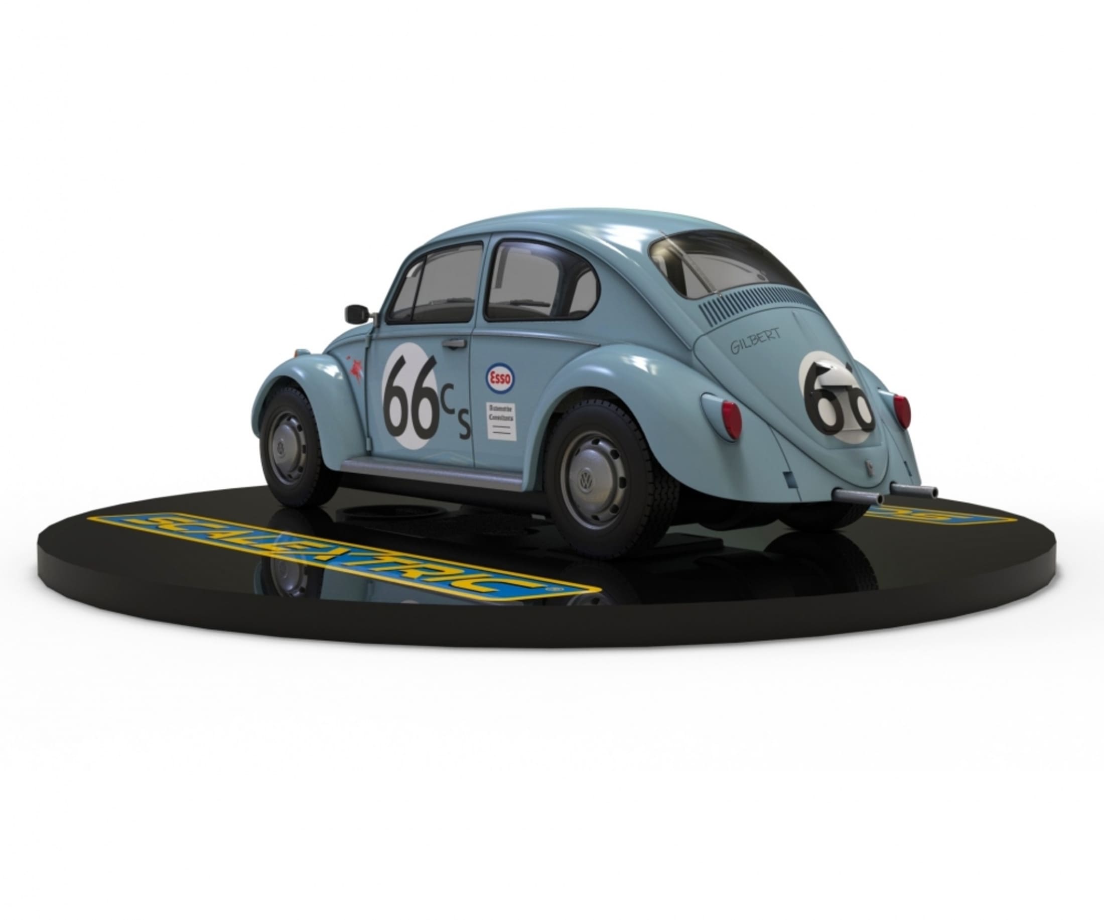 Scalextric 1_32 Volkswagen Kaefer #66 Bla Slotcar - Rennbahnauto - RC-Zubehoer
