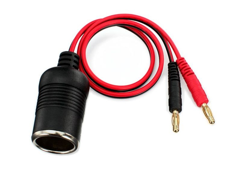 Traxxas Adapterkabel Zigarettenanzuender_4mm Stecker 12 Volt - RC-Zubehoer