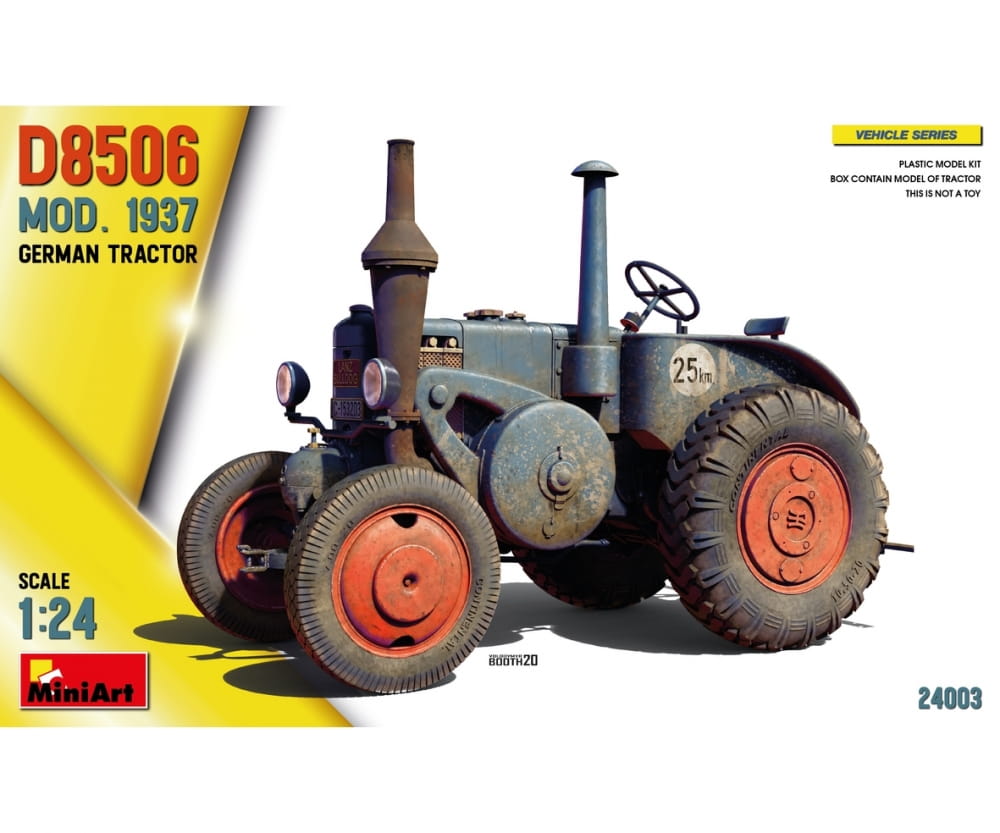 MiniArt 1_24 Dt_ Traktor D8506 Mod. 1937 Plastik Modellbau - RC-Zubehoer