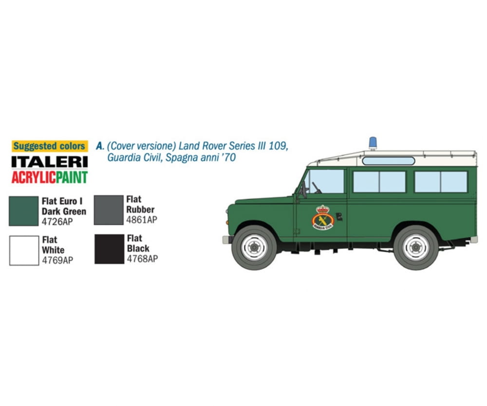 Italeri 1:35 Land Rover 109 "Guardia Civil"