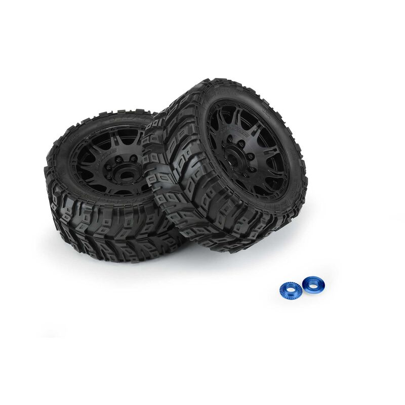 Proline Monstertruck Reifen für X-Maxx, Kraton Masher X HP BELTED MTD 24mm 2St.