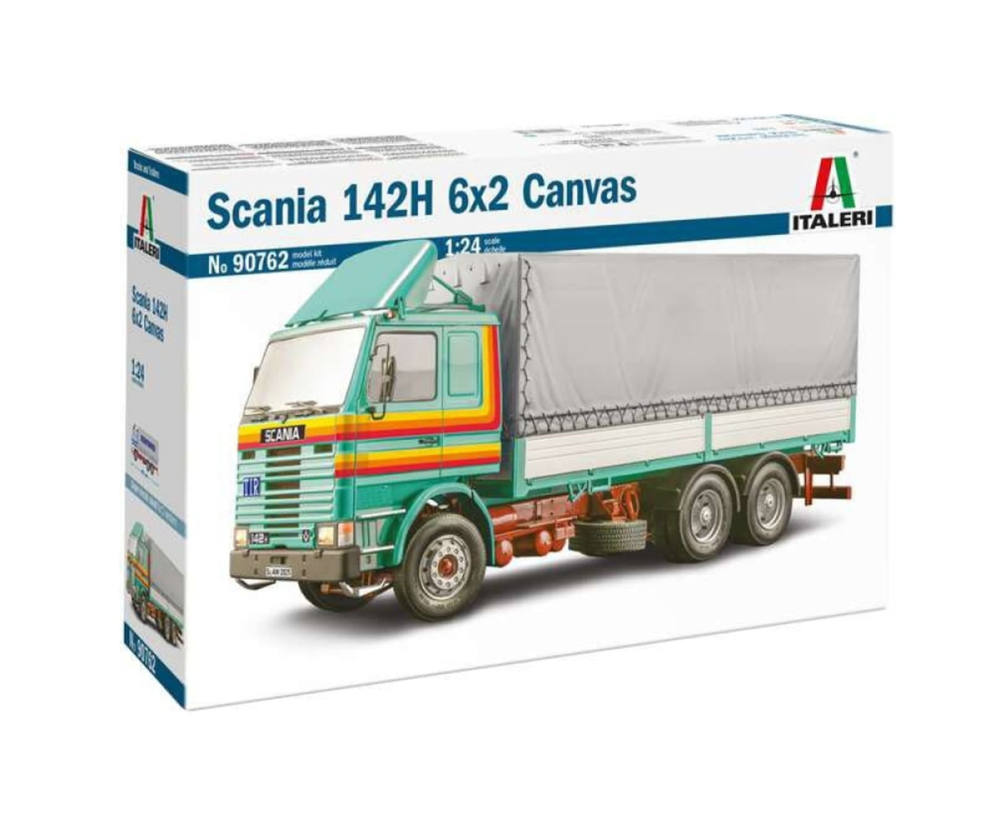 Italeri 1_24 Scania 142H 6x2 Canvas Truck Modellbausatz