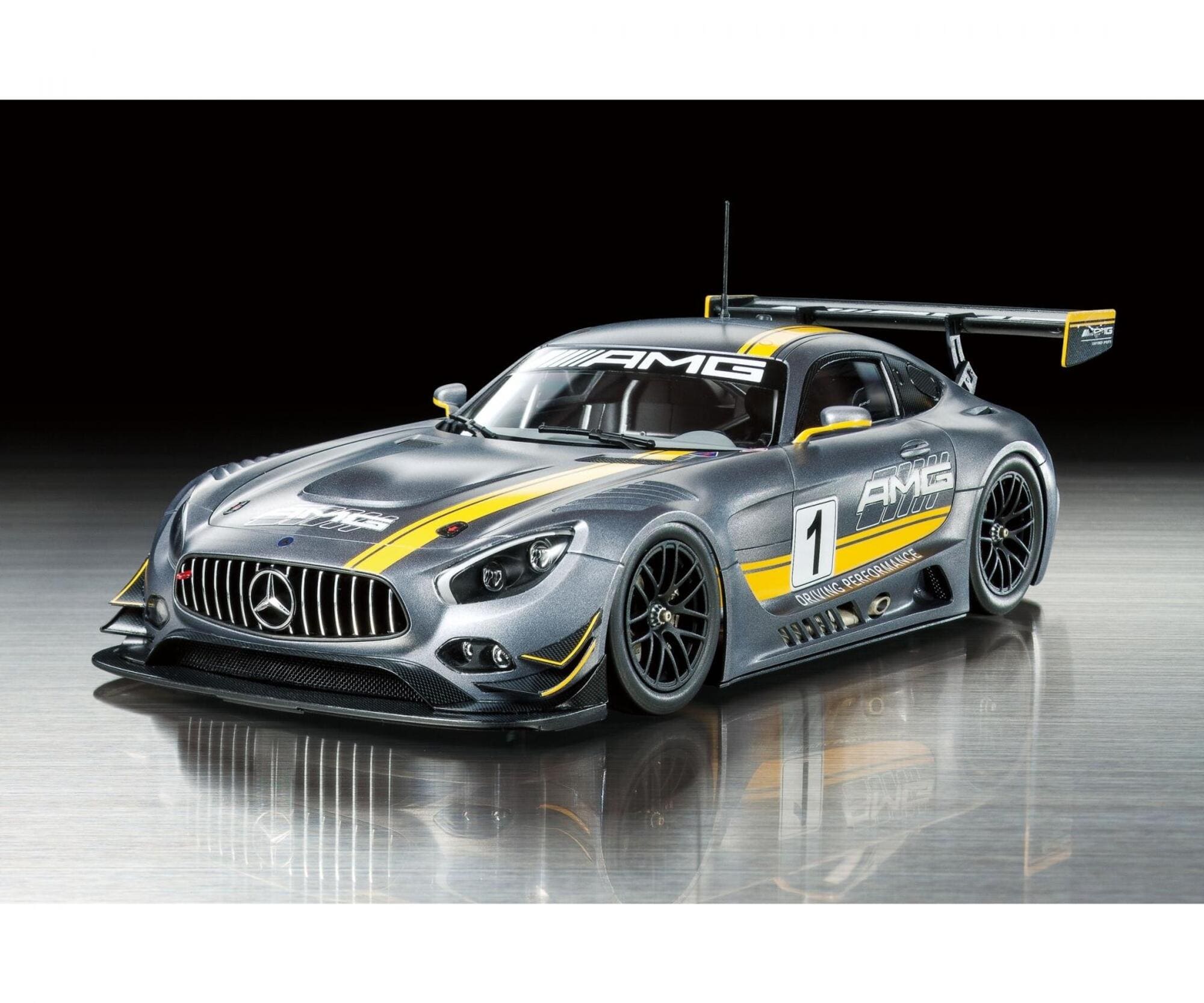 Tamiya 1_24 Mercedes-AMG GT3 Modellbausatz mit detaillierter Karosserie und Innenraum