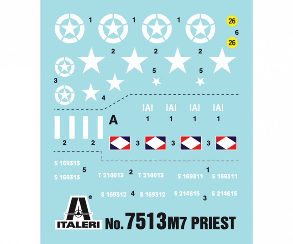 Italeri 1_72 US M7 Priest 105mm Kang_ Fa. Ass Kit - RC-Zubehoer