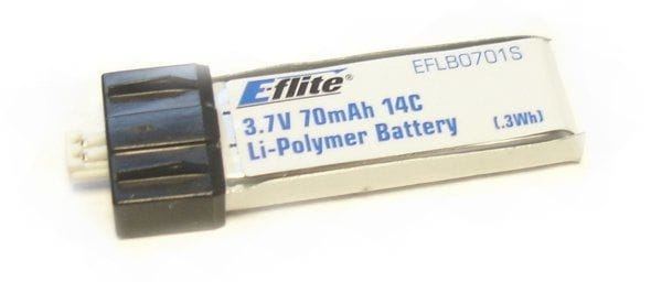 E-flite 70mAh 1S 3.7V 14C LiPo Battery für Blade Scout Heli