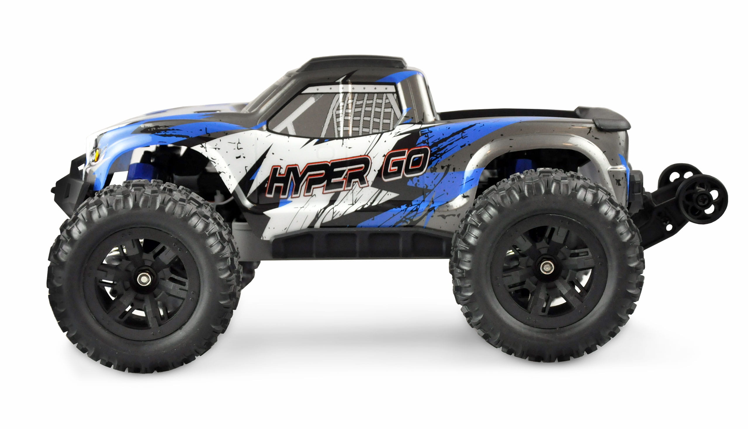 Amewi Hyper GO Monstertruck 4WD GPS 1_16 RTR – Brushed_ Wheelie-Modus_ LED-Beleuchtung