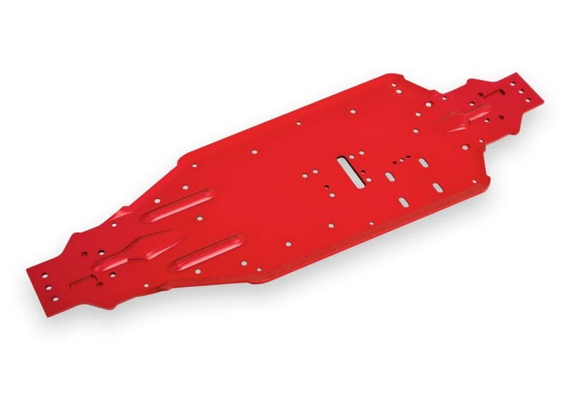 Traxxas Chassis Alu rot eloxiert - RC-Zubehoer