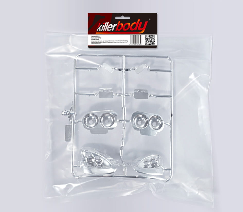 Killerbody Corvette GT2_ Chrome Anbauteile _Spiegel_ etc._ - RC-Zubehoer