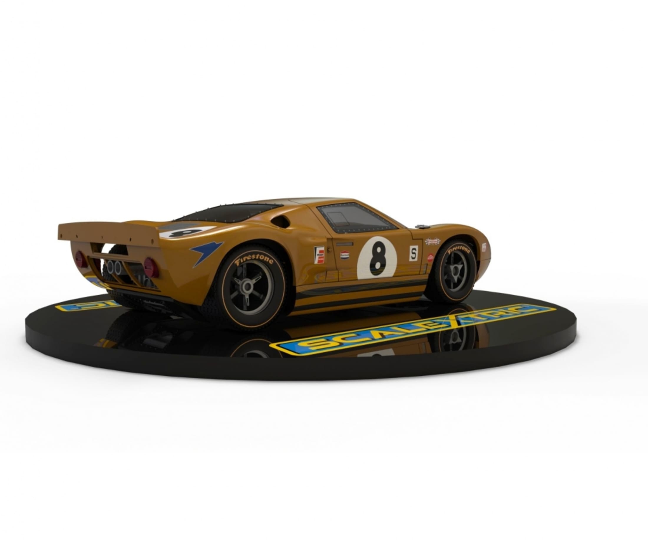 Scalextric 1_32 Ford GT40 BOAC 1968 #8 D Slotcar - Rennbahnauto - RC-Zubehoer