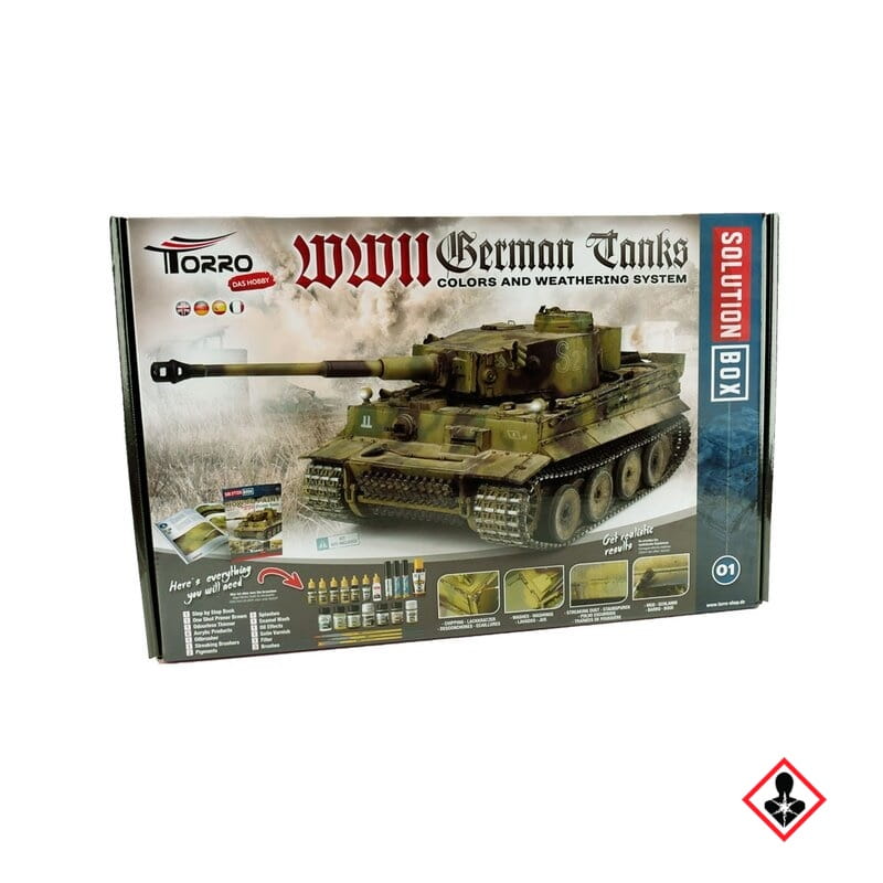 Torro × AMMO by Mig Solution Box WWII German Tanks Torro × AMMO by Mig Solution Box WWII German Tanks mit Farben und Effekten