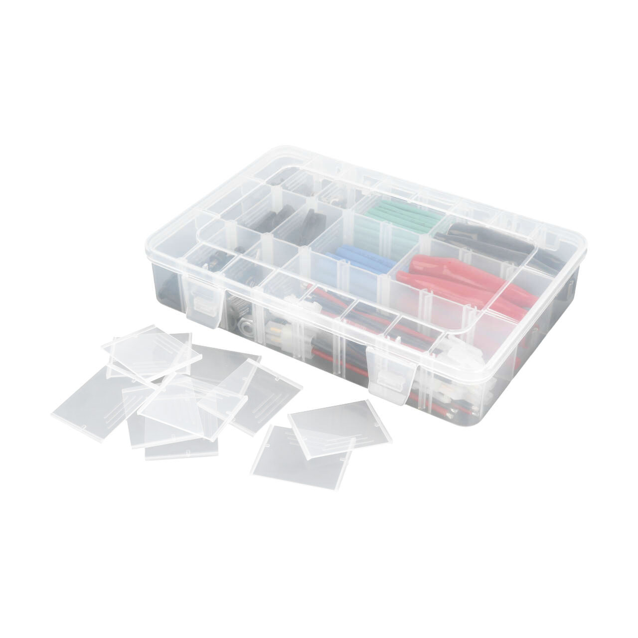 Robitronic Sortierkasten 24 Faecher variabel 202x137x40mm - RC-Zubehoer