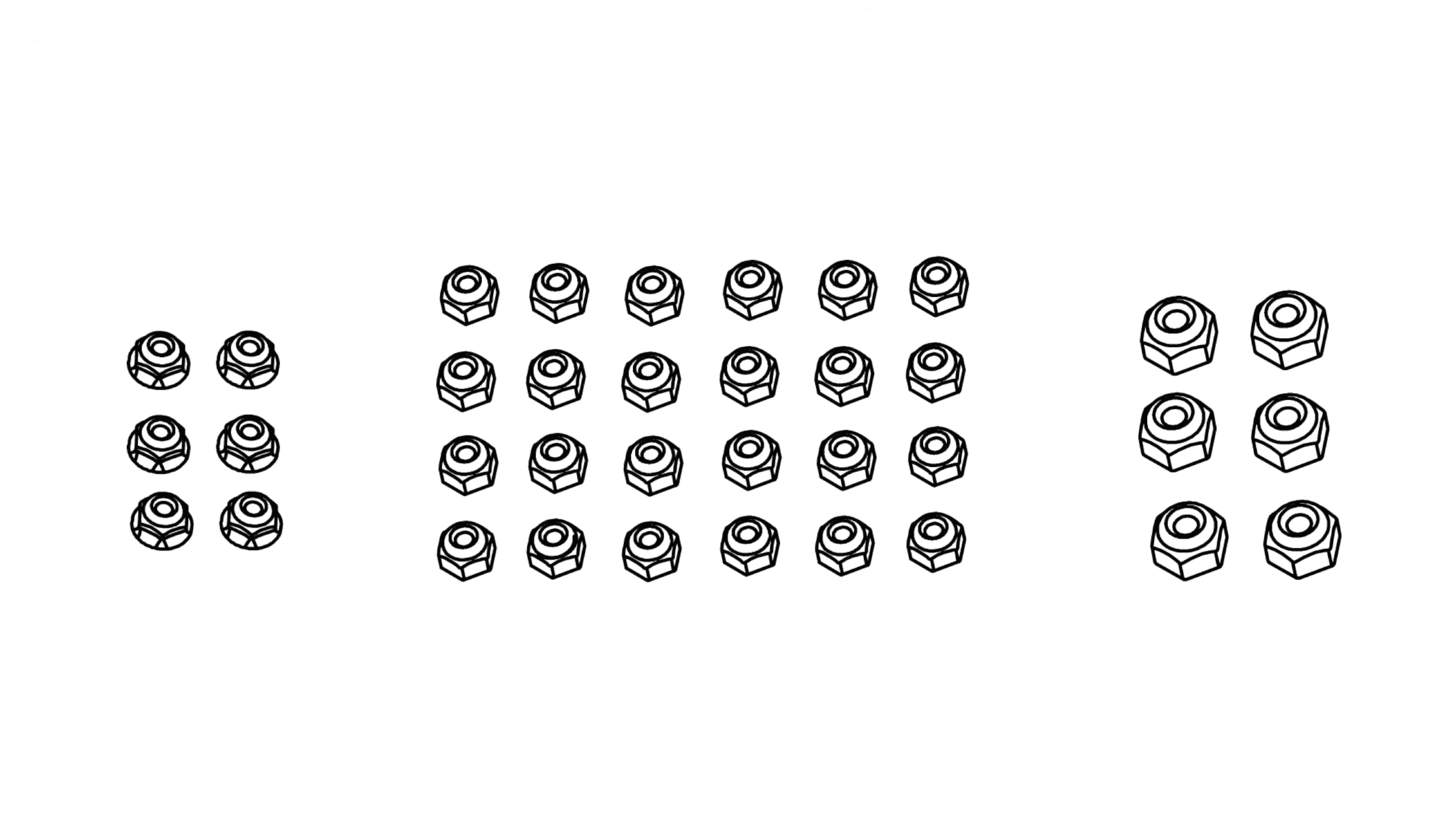 Amewi Muttern Set HC7_RXB7 - RC-Zubehoer