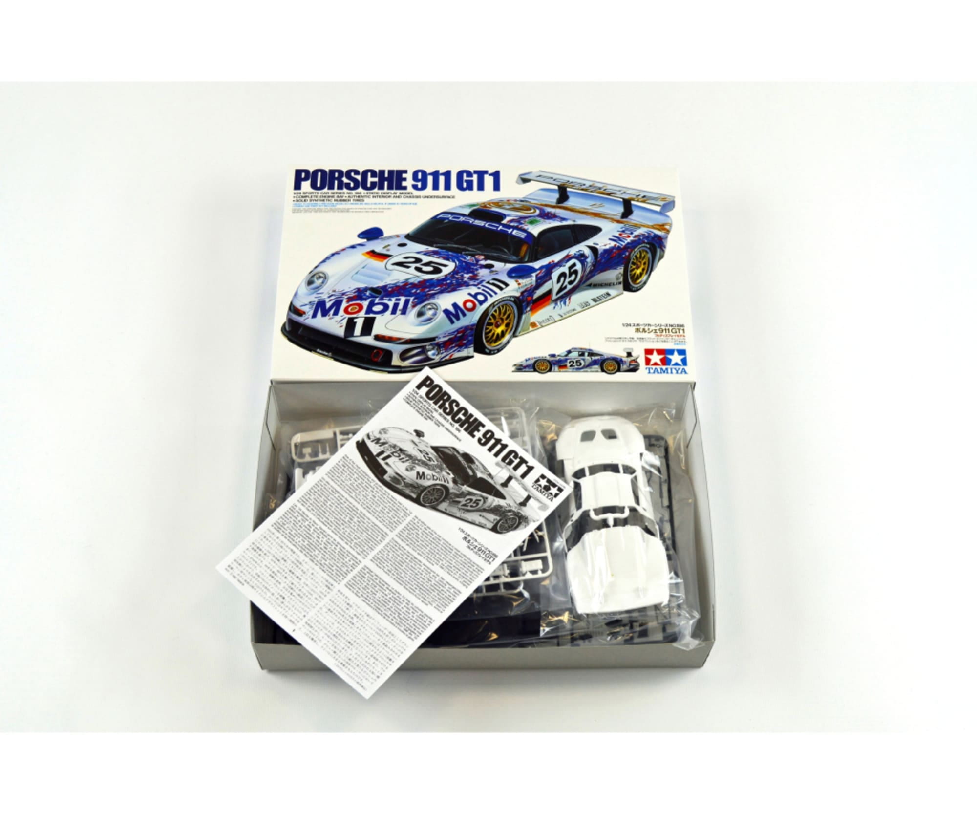 Tamiya Plastikmodellbausatz - 1_24 Porsche 911 GT1 LeMans `96 Werkst