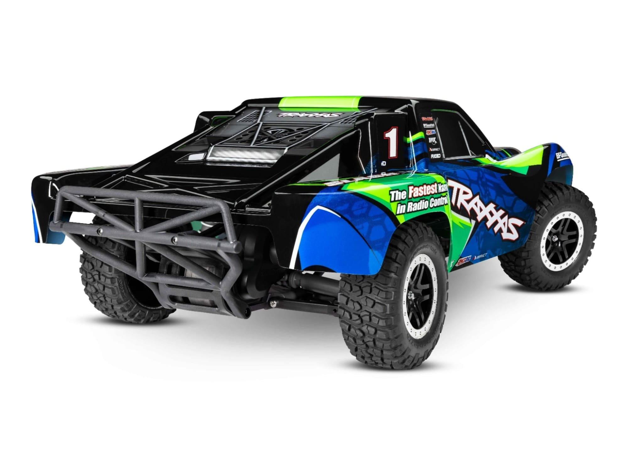 Traxxas Slash VXL Gruen 2WD Short Course Truck 1_10 mit Clipless-Karosserie