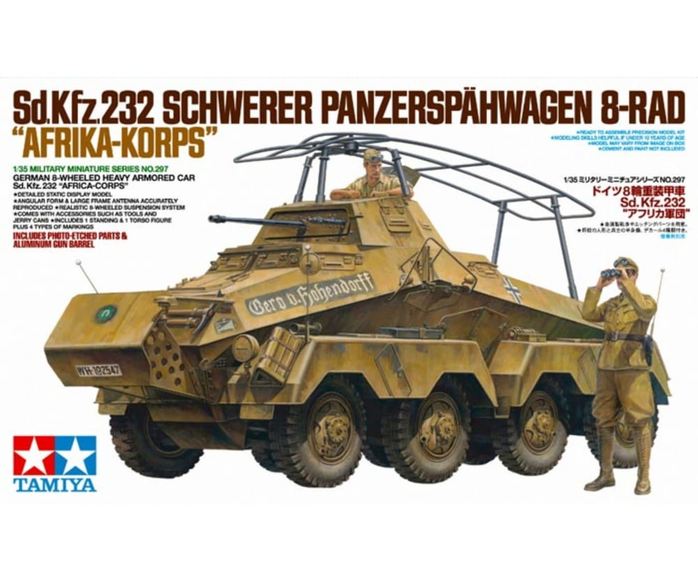 Tamiya 1_35 Sd_Kfz.232 Afrika Spaehpanzer Modellbausatz_