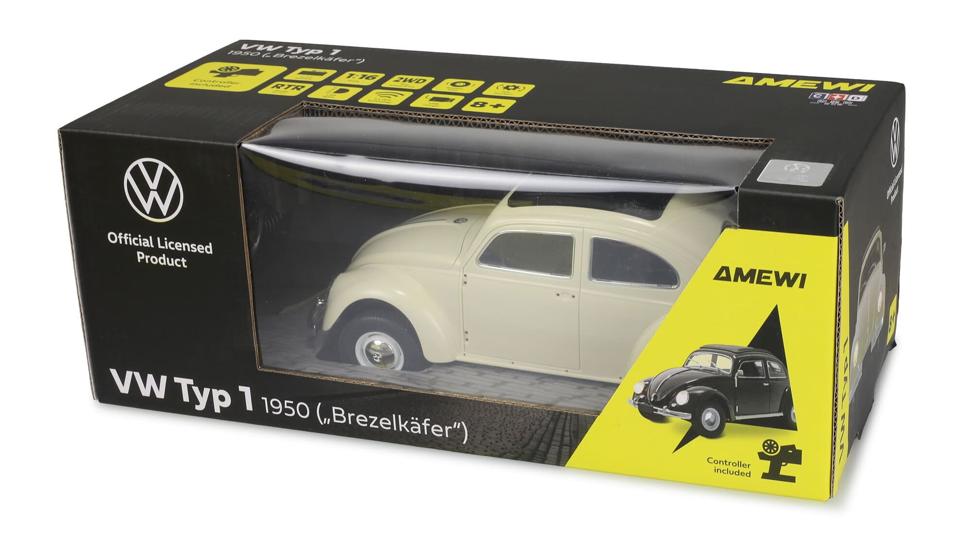 Amewi VW Typ 1 1950 Brezelkaefer 1_16 RTR RC Auto Beige