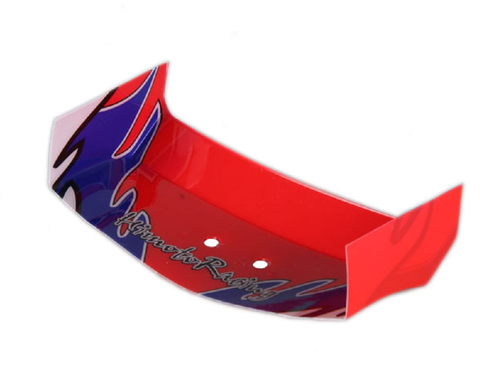Krick Heckfluegel rot_blau 2WD 1_10 MegaE - RC-Zubehoer