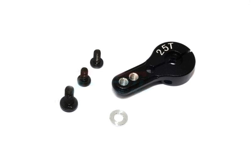 GPM Alu Servohorn 25T 2-Loch schwarz fuer Airtronics_Ko_Jr - RC-Zubehoer