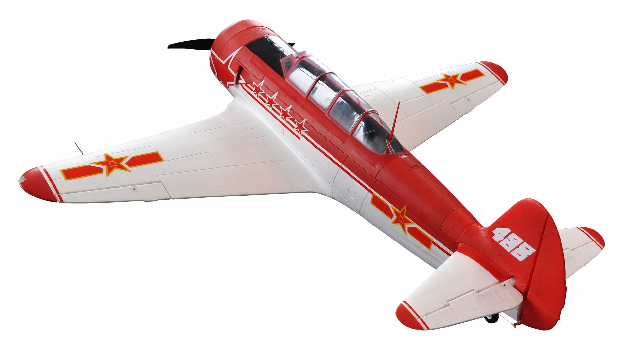 Amewi RC Flugzeug AMXFlight YAK-11 rot/weiß EPO 6S PNP