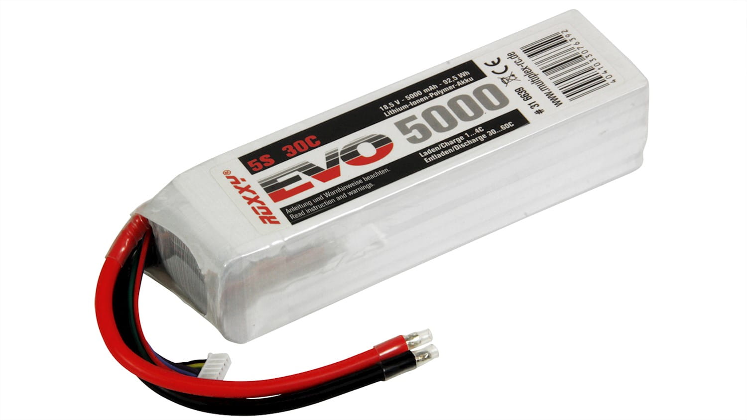 Multiplex ROXXY EVO LiPo Akku 18_5V 5S 5000 30C 92_5 Wh - RC-Zubehoer