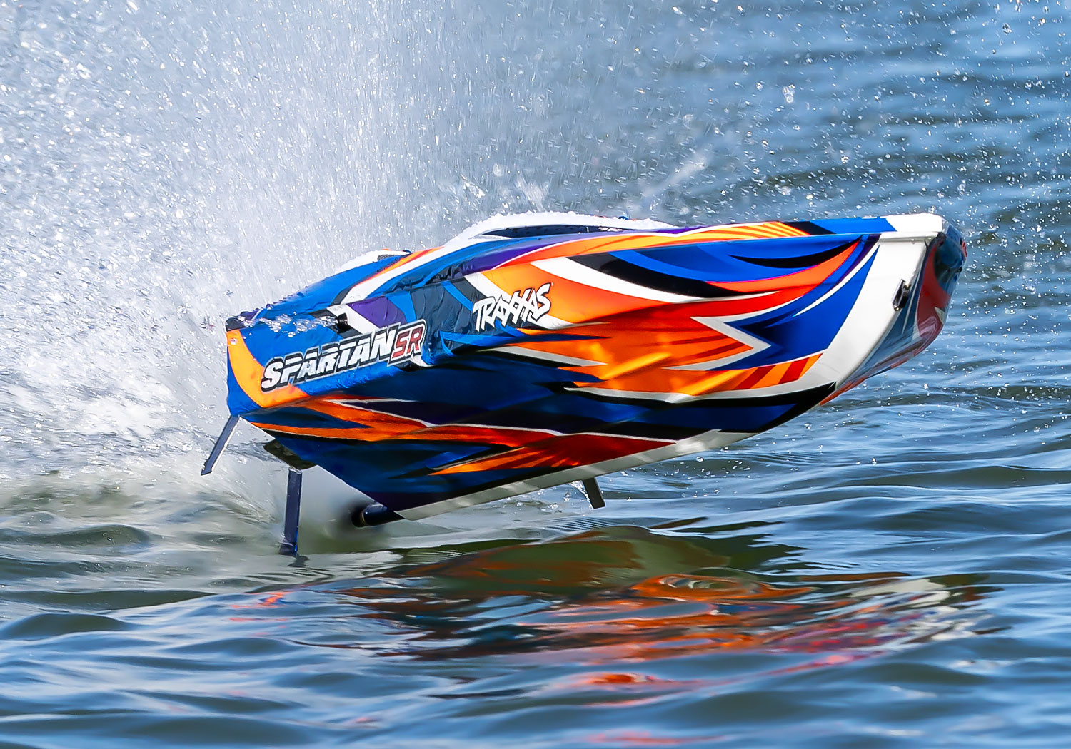 TRAXXAS Spartan SR Speed Boot RTR traxxas speed boot spartan sr orange rtr