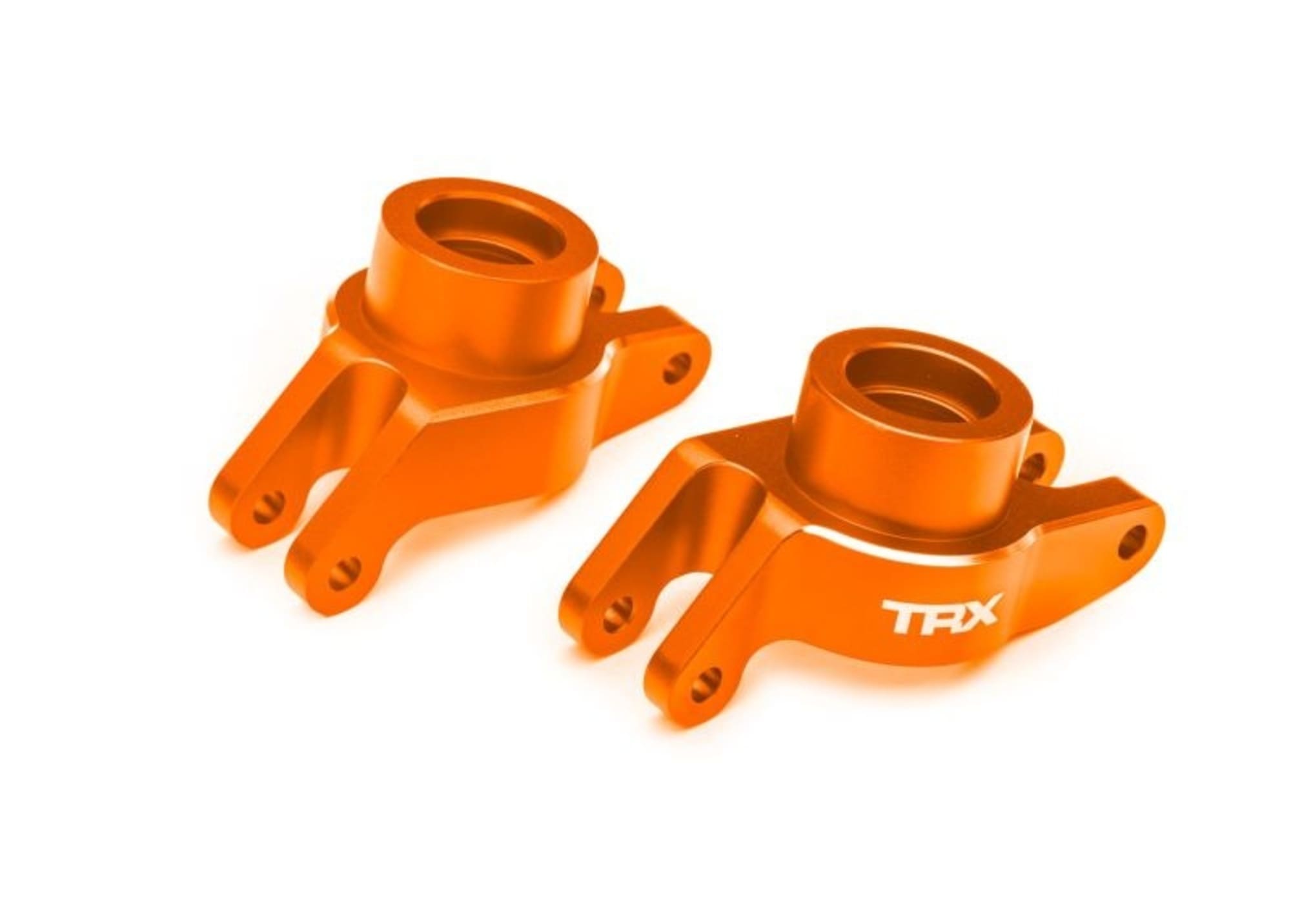 Traxxas Radtraeger hi Aluminium orange _2_ fuer Maxx _ Maxx Slash fuer RC Modelle