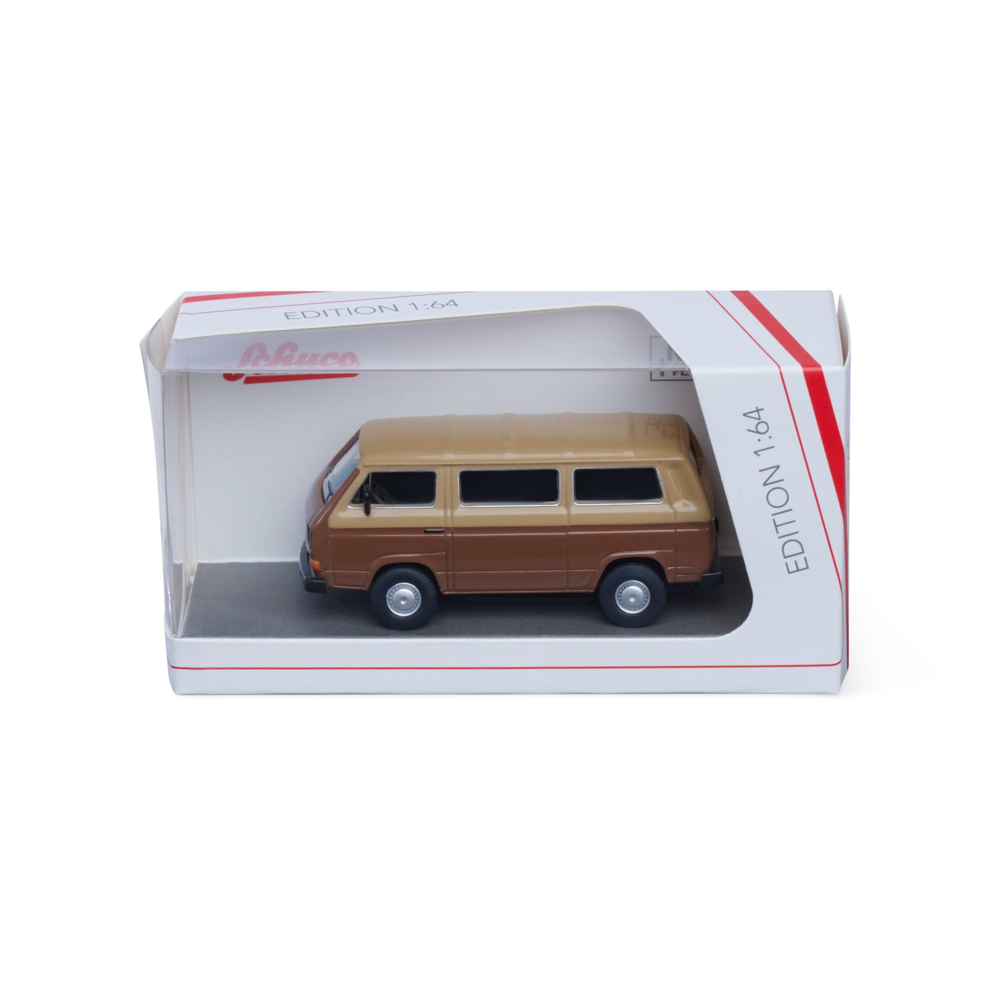 Schuco 1_64 VW T3 Bus Braun_Beige Standmodell