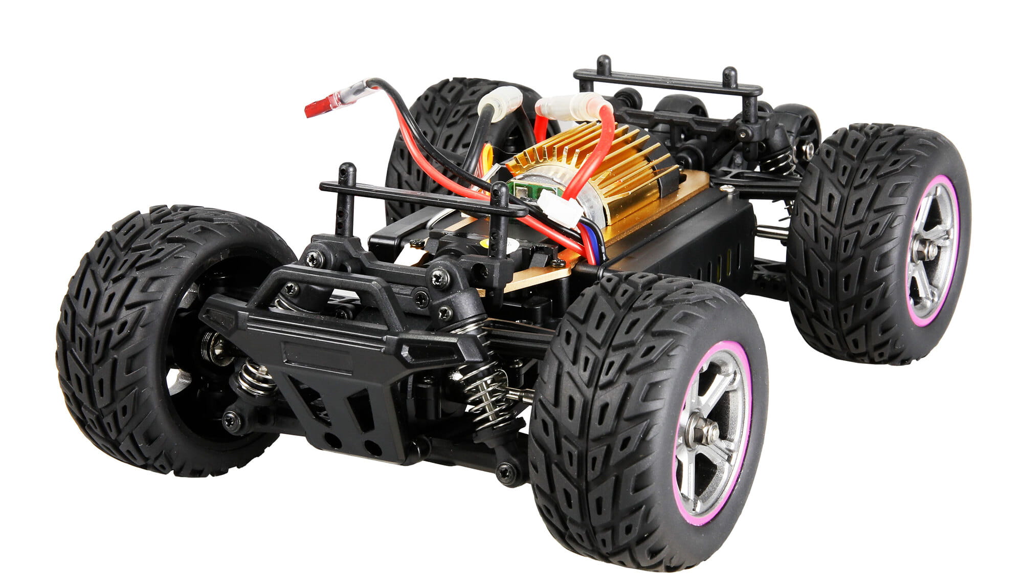 Amewi MAX20 Monstertruck Brushed 4WD 1_20 RTR blau_pink RC Fahrzeug - Art_-Nr. 22700
