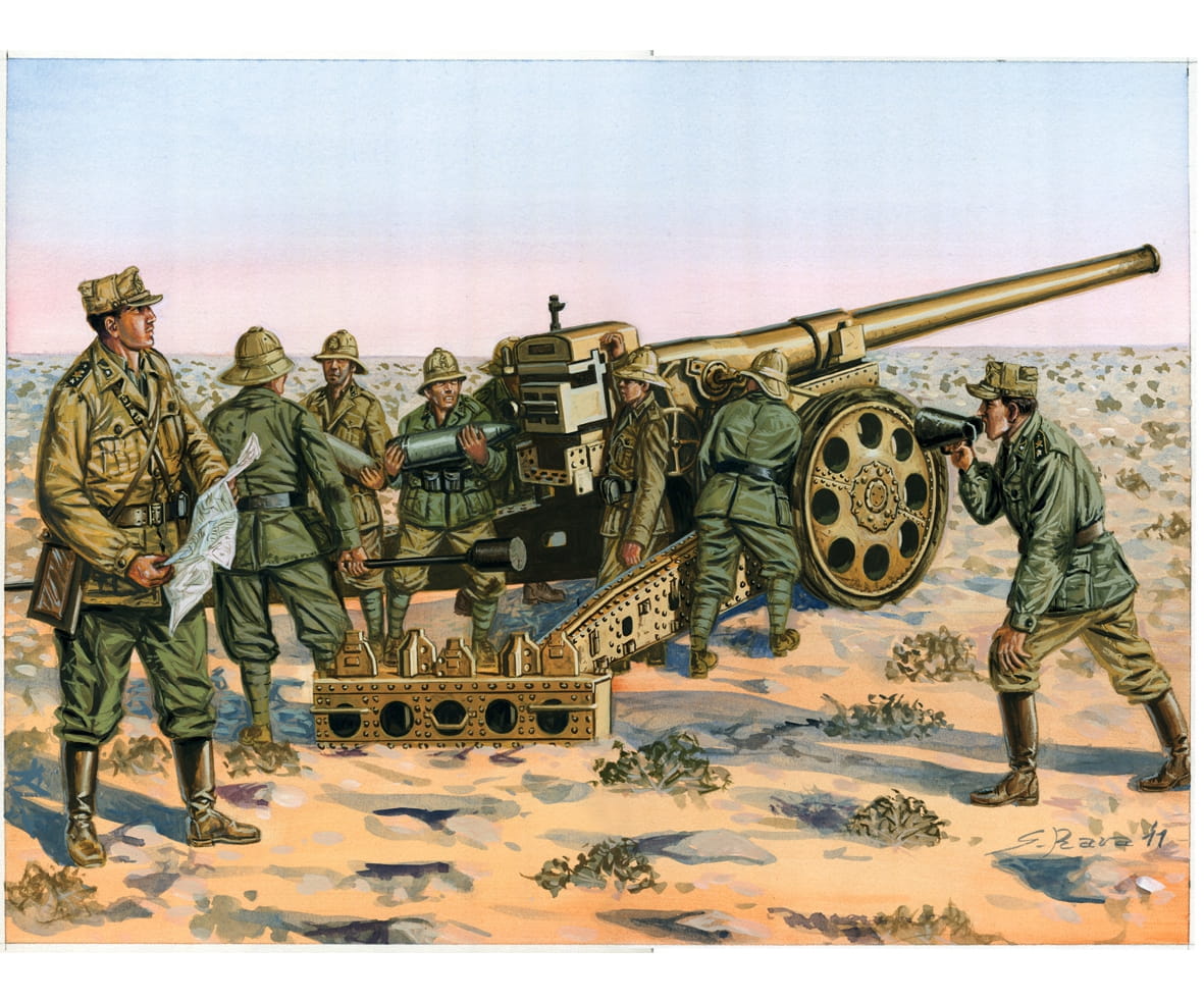 Italeri 1:72 Italienische Kanone 149/40, Kolonne