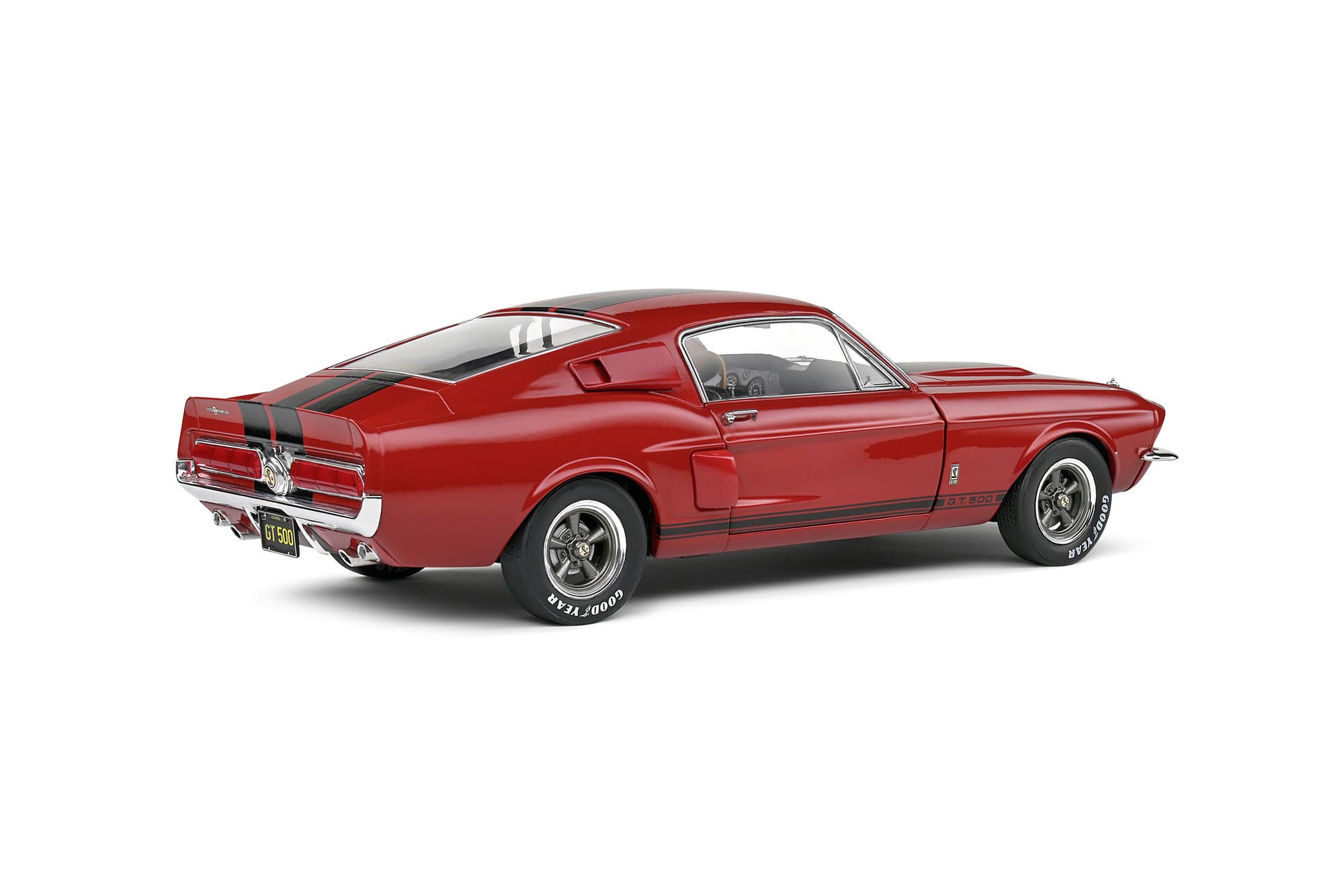 Solido Shelby Mustang GT500 1967 Modellauto 1_18 Burgunder Rot