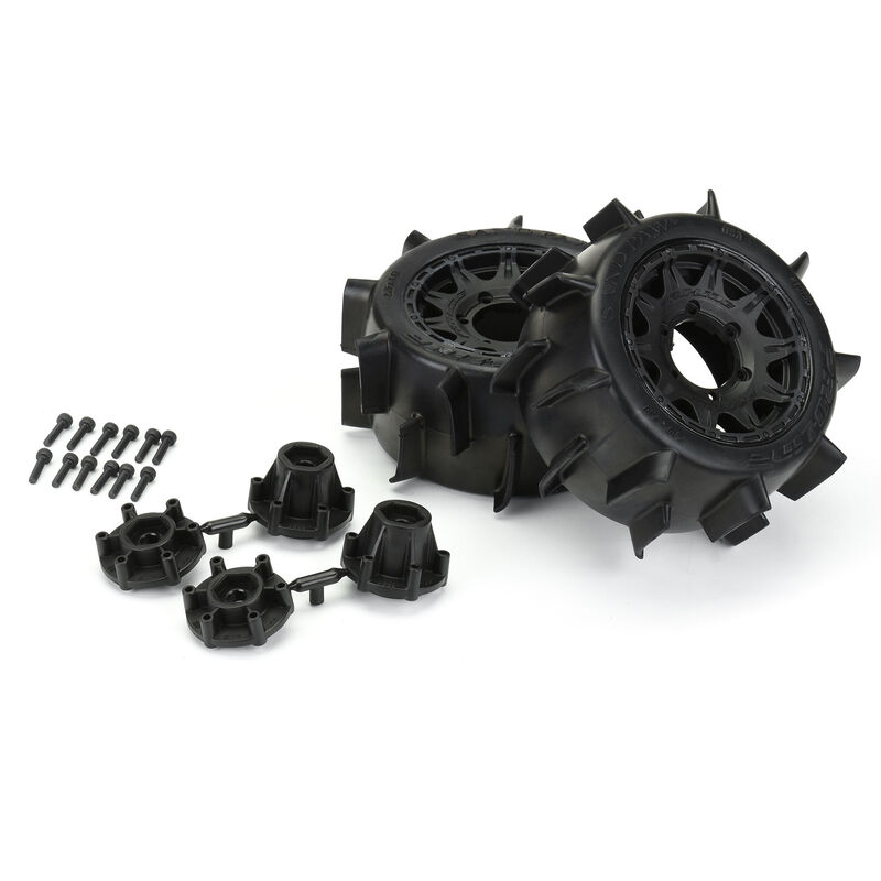 Proline Truggy Reifen Sand Paw LP 2.8 MTD Raid Black 6x30 2St.