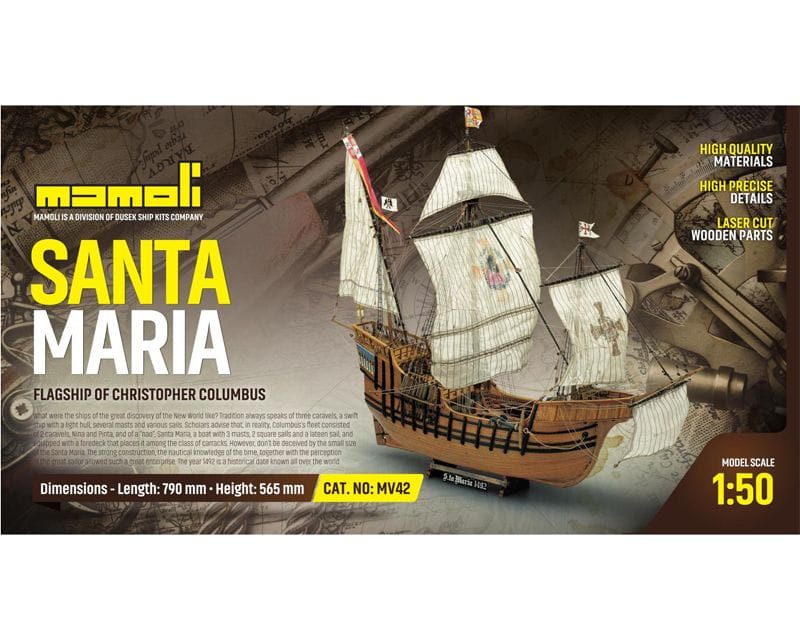 Mamoli Santa Maria Flagschiff der Columbus Flotte 1:50 Holz Bausatz