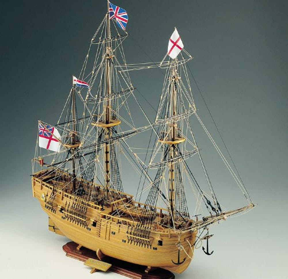 endeavour modellbaukasten 1 60 corel Endeavour Modellbaukasten 1_60 Corel - Detaillierter Schiffsbausatz fuer Modellbauer