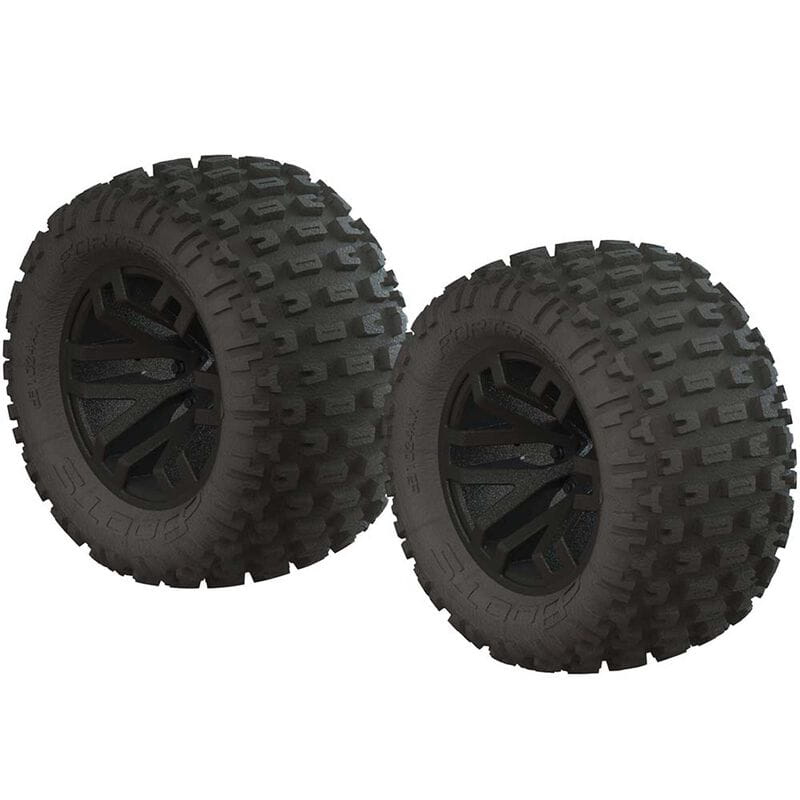 Arrma AR550044 dBoots Fortress MT Tire Set Glued Blk _2_ - RC-Zubehoer