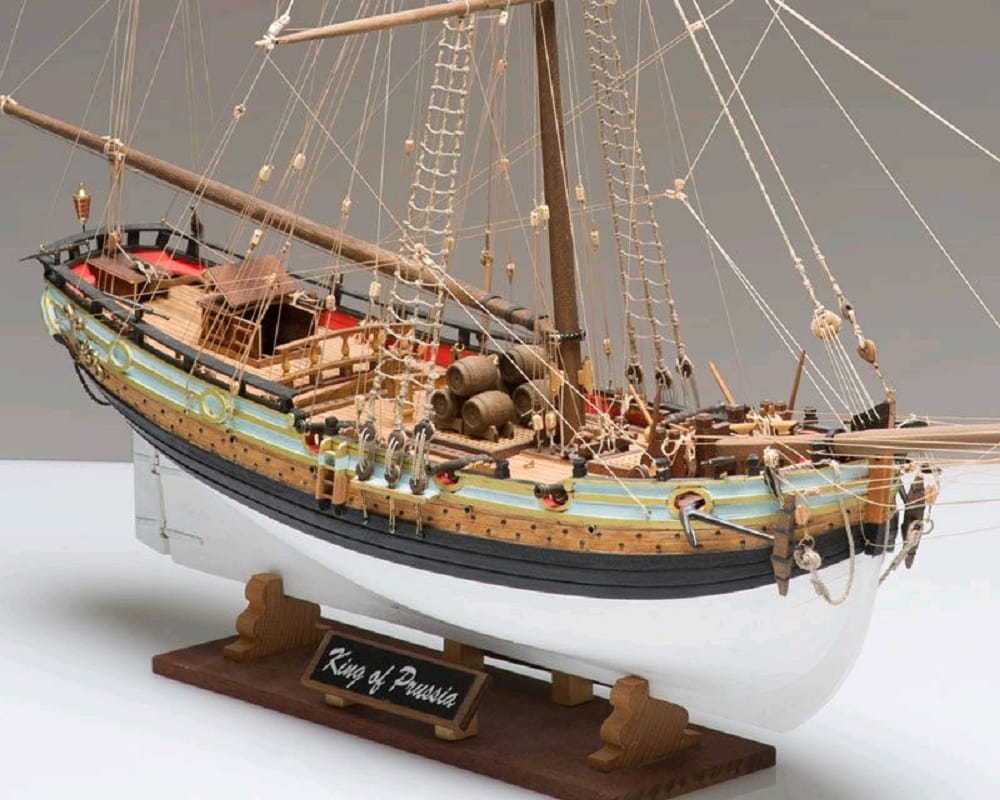 Modellbausatz Koenig von Preussen Schmugglerschiff 1_42 - Historisches Schiffsmodell