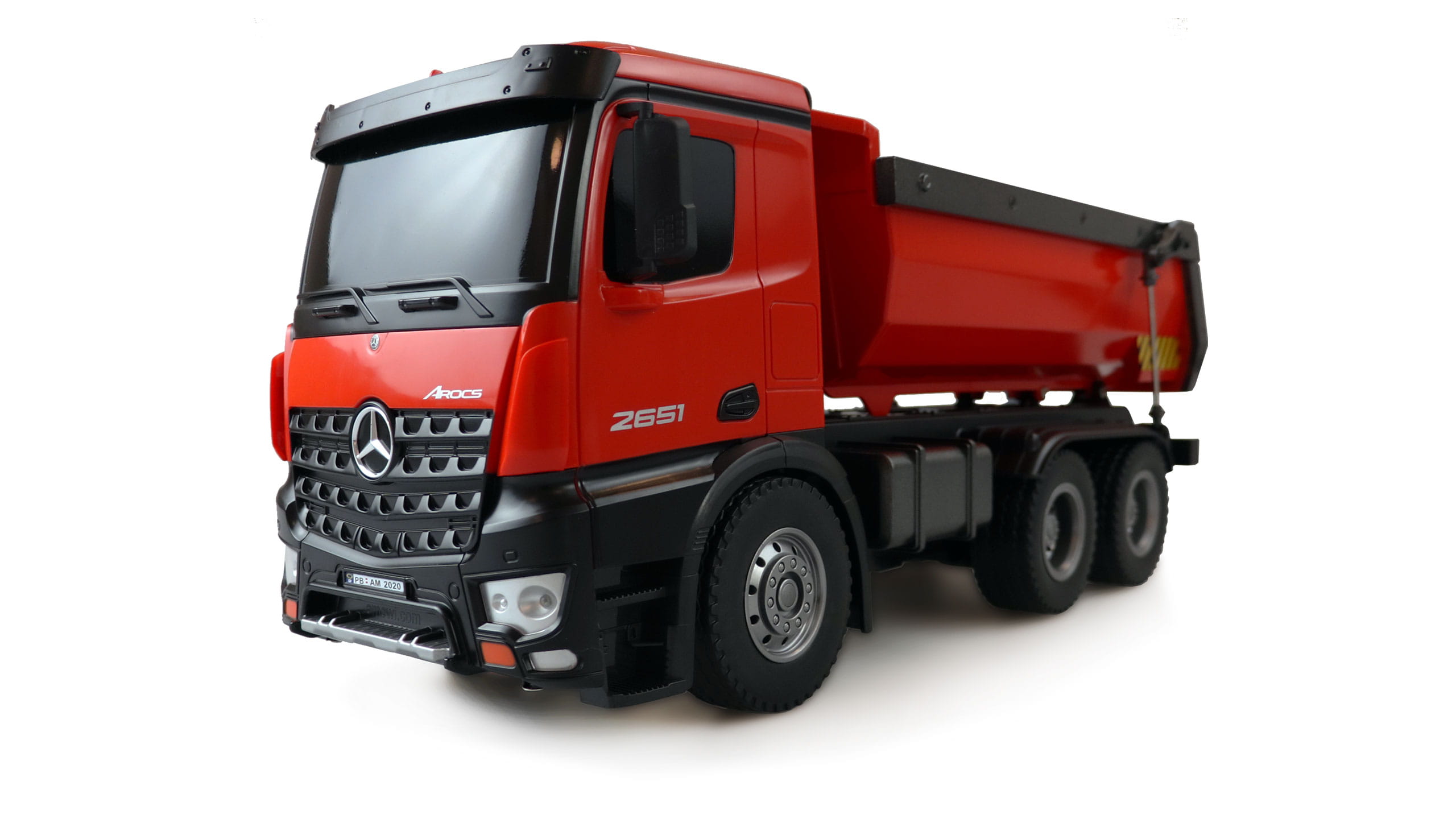 Amewi Mercedes-Benz Arocs LKW Kipper 2,4GHz RTR 1:18 rot