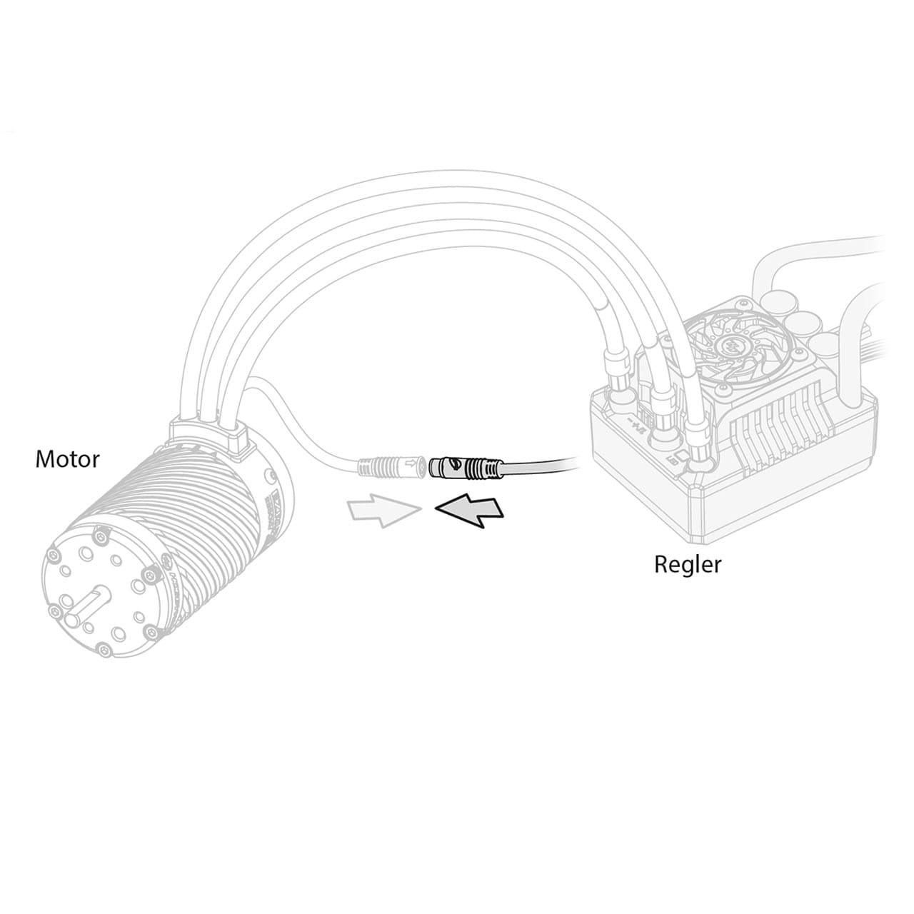 Hobbywing Motor Sensor Kabel Konverter JST Port-ESC - RC-Zubehoer
