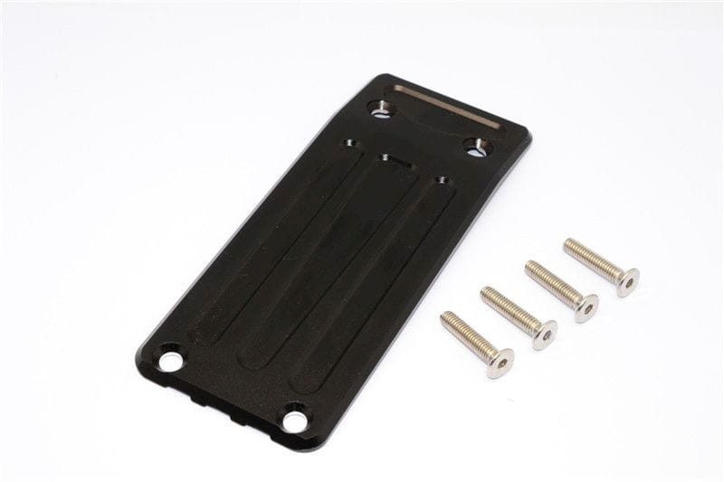 GPM Alu Unterschutzplatte vorne schwarz fuer Traxxas X-MAXX - RC-Zubehoer