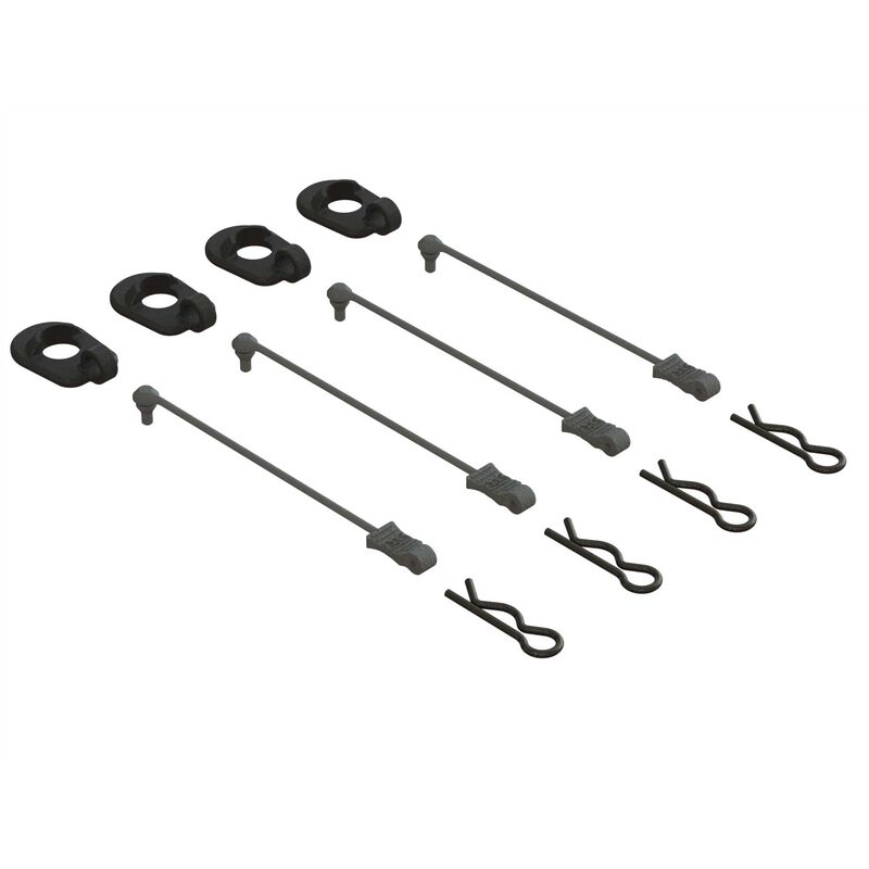 Arrma Body Clip Retainers 1_5 Scale _Black_ 4_ - RC-Zubehoer