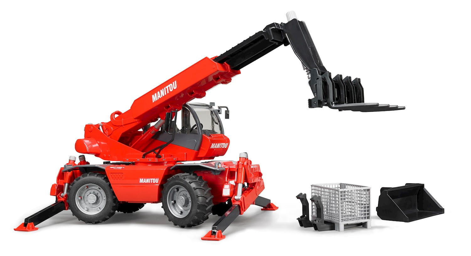 Bruder Manitou Teleskopstapler MRT 2150 mit Zubehör