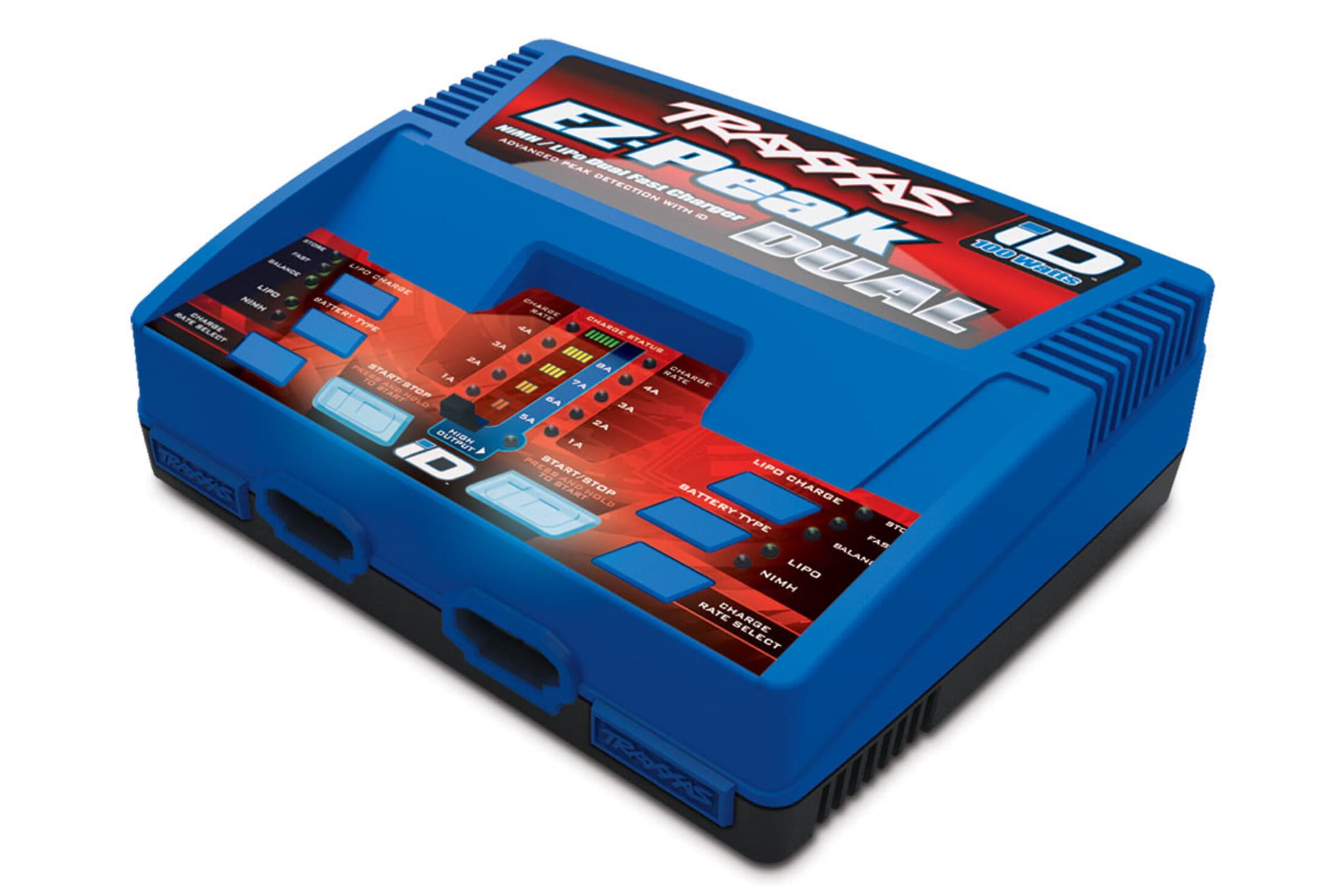 Traxxas iD Ladegeraet fuer LiPo - NiMh Akkus - 100W traxxas-id-ladegeraet-fuer-lipo-niMh-akkus-100w-duo-modus