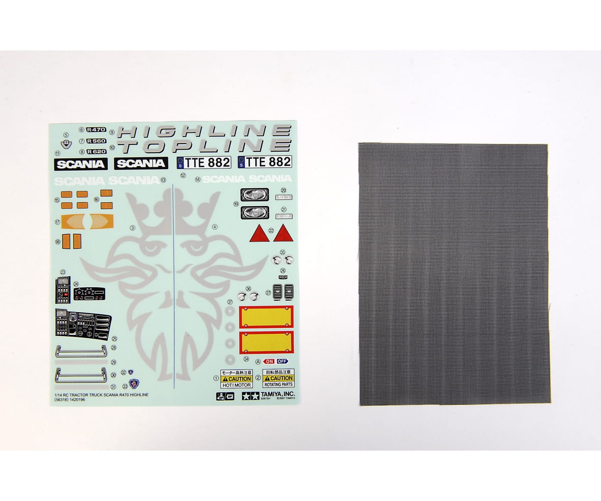 Tamiya Aufkleber 56318 Scania R470 Tamiya Aufkleber 56318 Scania R470 - RC-Zubehoer