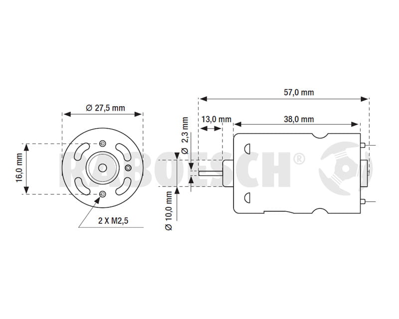 Krick Elektromotor Blue RM-410 7_2V - RC-Zubehoer