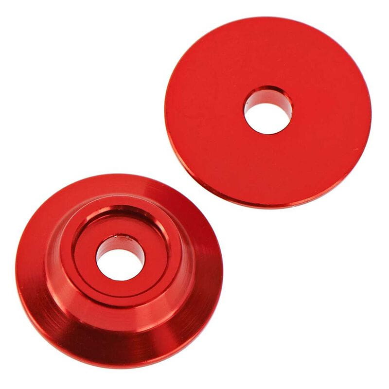 Arrma AR320215 Wing Button Aluminum Red _2_ - RC-Zubehoer