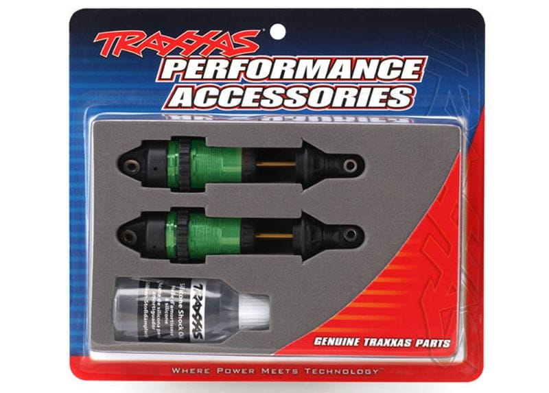 Traxxas Daempfer GTR lang Alu gruen PTFE-coated _TiN shafts _2_ - RC-Zubehoer