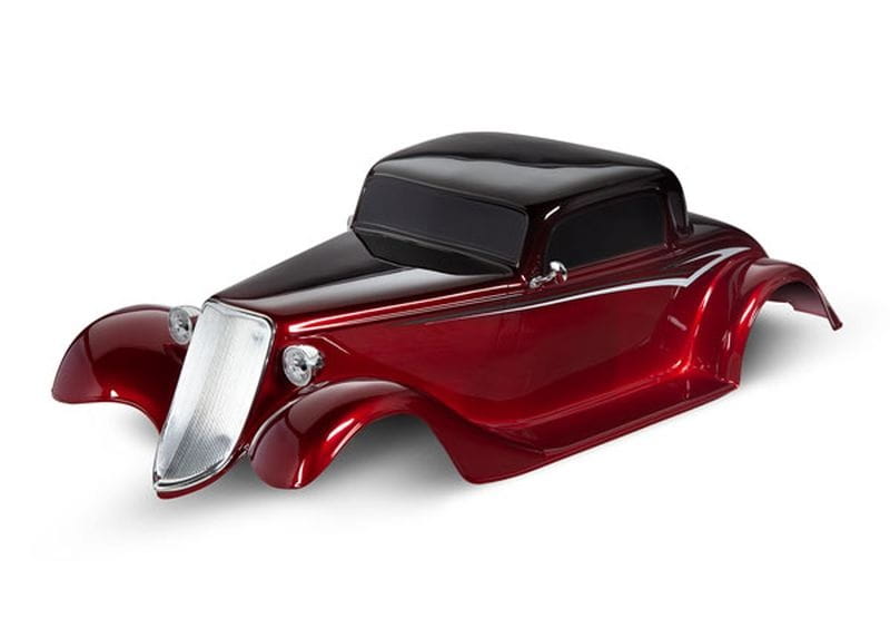 Traxxas Factory Five 33 Hot Rod Coupe Karosserie Rot fuer 4-Tec 2.0_