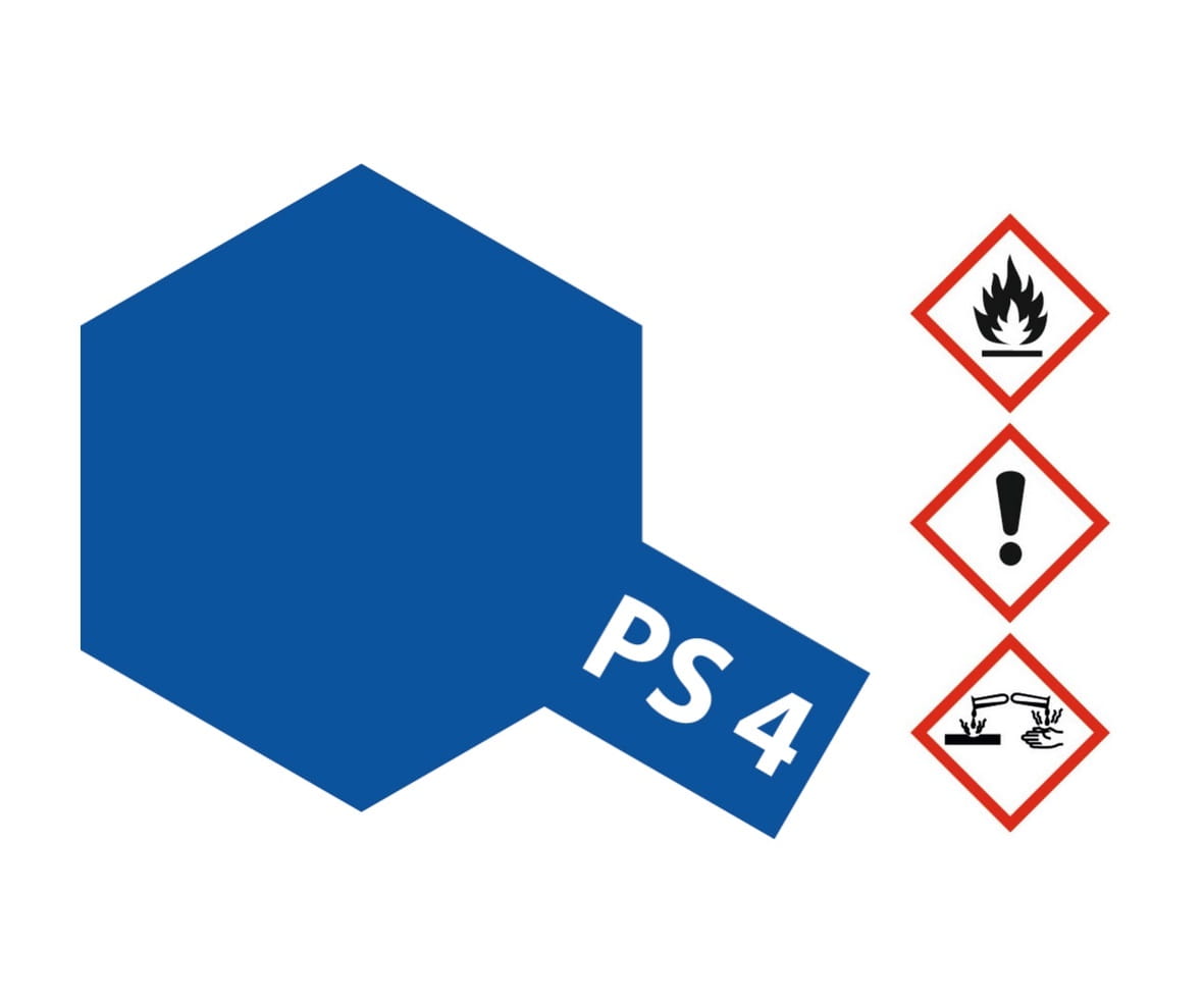 Tamiya PS-4 BLAU Sprühfarbe 100ml für Polycarbonat ( Lexanfarbe )