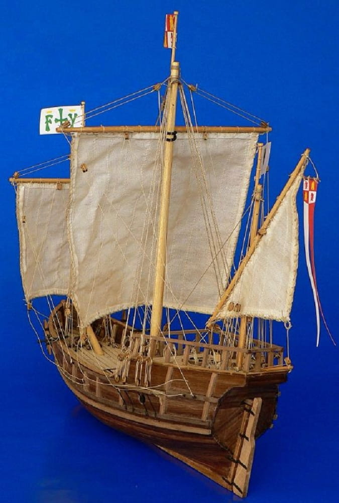 Krick Dusek Segel Schiff Pinta 1:72 Holz Baukasten